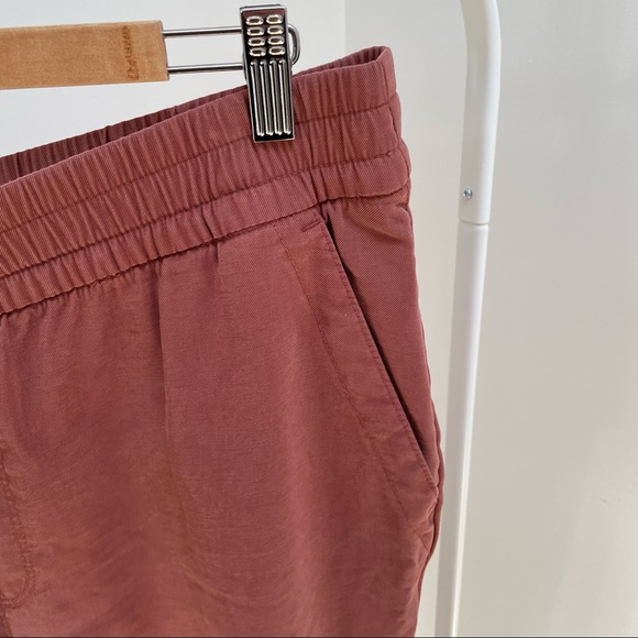 Old Navy High Waisted Twill Jogger Dusty Rose Size L - Picture 6 of 7
